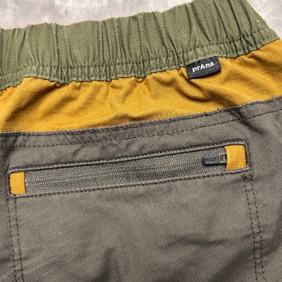 Prana Double Peak Jogger Pants Womens 10 Gray Green Cargo Hiking Stretch Organic - Picture 11 of 13